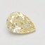 0.63 Ct. Fancy Yellow Pear Lab Grown Diamond