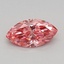 0.31 Ct. Fancy Vivid Pink Marquise Lab Grown Diamond