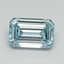1.02 Ct. Fancy Intense Blue Emerald Lab Grown Diamond