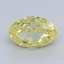 1.23 Ct. Fancy Intense Yellow Oval Lab Grown Diamond