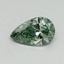 0.40 Ct. Fancy Vivid Green Pear Lab Grown Diamond