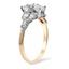 The Aroha Ring, smalltop view on a hand