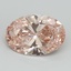 5.01 Ct. Fancy Vivid Pink Oval Lab Grown Diamond