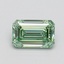 0.86 Ct. Fancy Intense Pacific Green Emerald Lab Grown Diamond