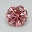 0.75 Ct. Fancy Vivid Pink Round Lab Grown Diamond