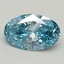 1.41 Ct. Fancy Vivid Blue Oval Lab Grown Diamond
