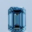 1.01 Ct. Fancy Vivid Blue Emerald Lab Grown Diamond