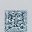 1.62 Ct. Fancy Intense Blue Princess Lab Grown Diamond