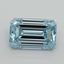 1.51 Ct. Fancy Intense Blue Emerald Lab Grown Diamond