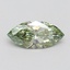 1.04 Ct. Fancy Vivid Green Marquise Lab Grown Diamond