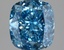 2.50 Ct. Fancy Vivid Blue Cushion Lab Grown Diamond