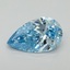5.05 Ct. Fancy Vivid Blue Pear Lab Grown Diamond