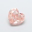 2.09 Ct. Fancy Intense Brownish Pink Heart Lab Grown Diamond