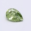 0.54 Ct. Fancy Vivid  Green Pear Lab Grown Diamond
