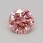 0.31 Ct. Fancy Vivid Pink Round Lab Grown Diamond