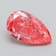 1.01 Ct. Fancy Vivid Pink Pear Lab Grown Diamond