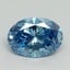 1.01 Ct. Fancy Vivid Blue Oval Lab Grown Diamond