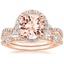 14KR Morganite Luxe Willow Halo Diamond Bridal Set (5/8 ct. tw.), smalltop view