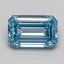 1.01 Ct. Fancy Intense Blue Emerald Lab Grown Diamond