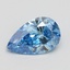 0.99 Ct. Fancy Vivid Blue Pear Lab Grown Diamond