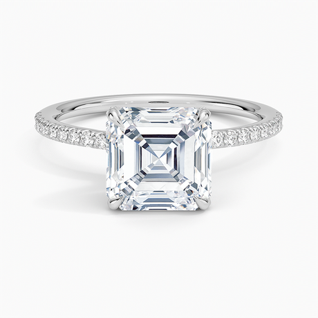 18K White Gold Entwined Diamond Ring