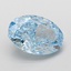 5.13 Ct. Fancy Vivid Blue Oval Lab Grown Diamond