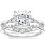 18KW Moissanite Aria Contoured Diamond Bridal Set, smalltop view