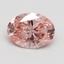 1.50 Ct. Fancy Intense Pink Oval Lab Grown Diamond