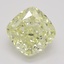1.52 Ct. Fancy Light Yellow Cushion Diamond
