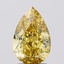 2.02 Ct. Fancy Vivid Yellow Pear Lab Grown Diamond