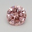 0.50 Ct. Fancy Vivid Pink Round Lab Grown Diamond