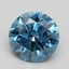 2.60 Ct. Fancy Vivid Blue Round Lab Grown Diamond