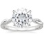 Platinum Petite Twisted Vine Diamond Ring (1/8 ct. tw.), smalltop view