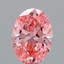 2.08 Ct. Fancy Vivid Pink Oval Lab Grown Diamond