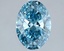 1.50 Ct. Fancy Vivid Blue Oval Lab Grown Diamond