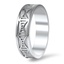 Sculptural Men’s Wedding Band, smallside view