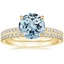 14K Yellow Gold Luxe Perfect Fit Diamond Ring (1/4 ct. tw.) with Luxe Sia Diamond Open Ring (1/5 ct. tw.)