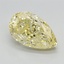 1.66 Ct. Fancy Vivid Yellow Pear Lab Grown Diamond