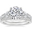 18K White Gold Mireille Diamond Ring (1 ct. tw.) with Luxe Ballad Diamond Ring (1/4 ct. tw.)