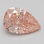 3.06 Ct. Fancy Vivid Pink Pear Lab Grown Diamond