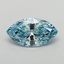 0.61 Ct. Fancy Vivid Blue Marquise Lab Grown Diamond