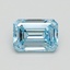1.52 Ct. Fancy Intense Blue Emerald Lab Grown Diamond