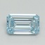1.01 Ct. Fancy Intense Blue Emerald Lab Grown Diamond