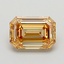 1.09 Ct. Fancy Light  Brown Emerald Lab Grown Diamond