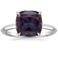 18K White Gold Hazel Solitaire Ring, smalltop view