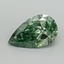 1.01 Ct. Fancy Vivid Pacific Green Pear Lab Grown Diamond