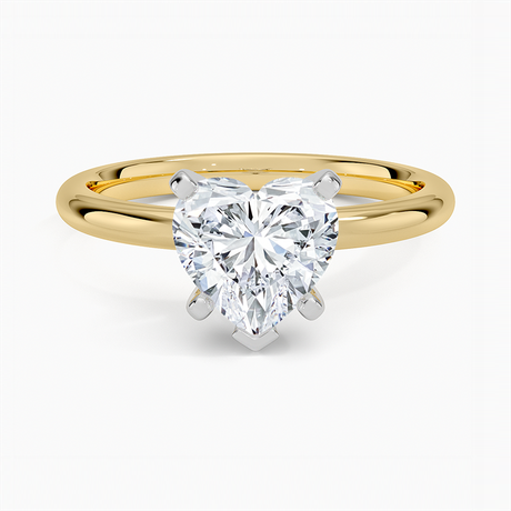 18K Yellow Gold Comfort Fit 2mm Six-Prong Solitaire Ring
