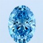 2.09 Ct. Fancy Vivid Blue Oval Lab Grown Diamond