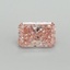 1.11 Ct. Fancy Vivid Pink Radiant Lab Grown Diamond