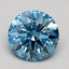 1.22 Ct. Fancy Vivid Blue Round Lab Grown Diamond